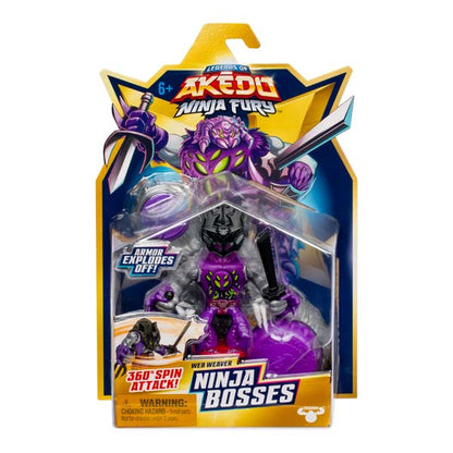 Akedo S7 W1 Ninja Fury Mega Ninja Bosses Web Weaver