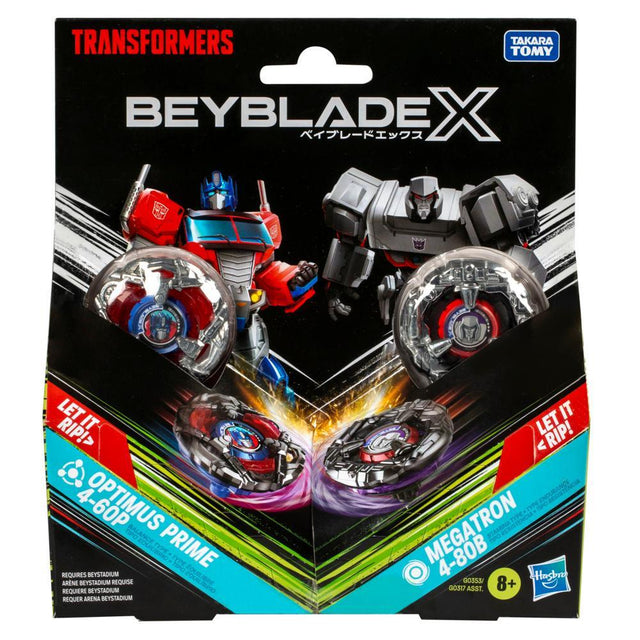 Beyblade X Transformers Optimus Prime vs. Megatron