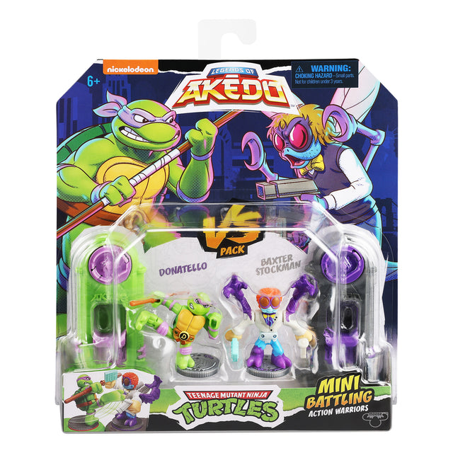 Akedo Teenage Mutant Ninja Turtles S1 Donatello Vs Baxter Stockman