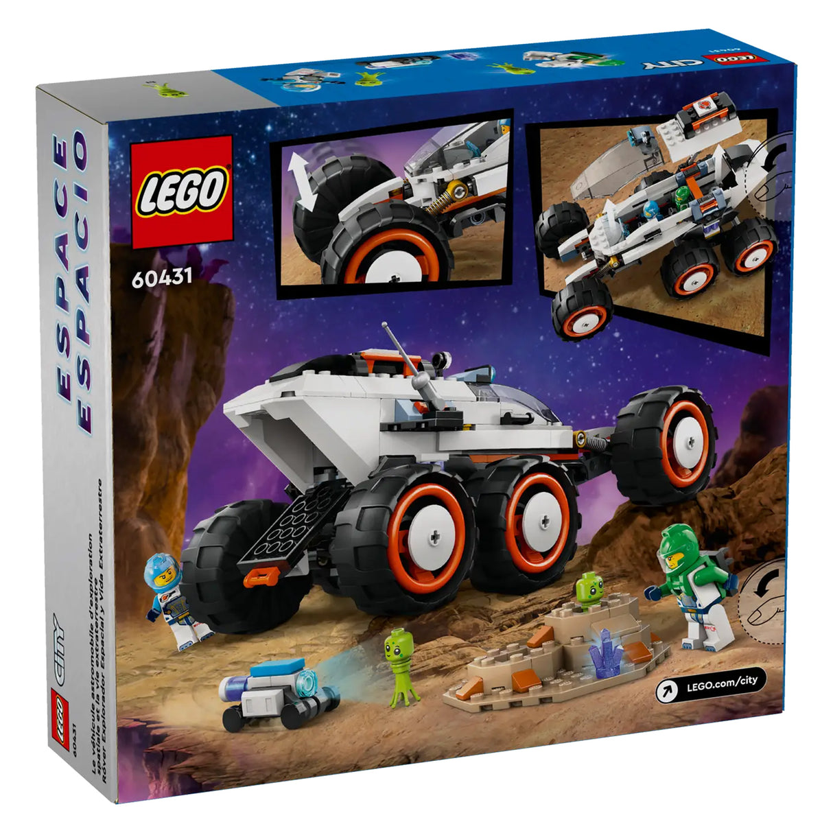 LEGO City Space Explorer Rover and Alien Life 60431, (311-pieces)
