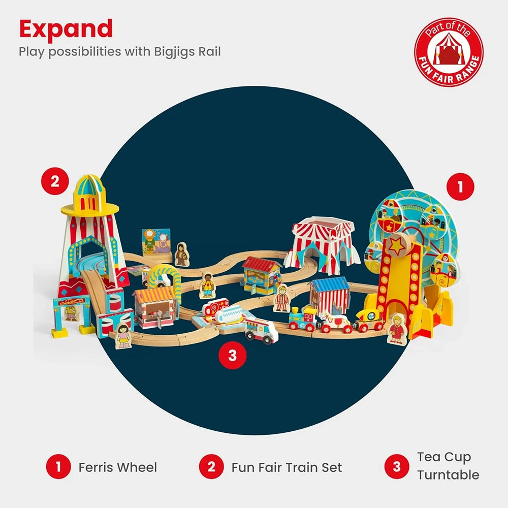 Bigjigs Rail Fun Fair Train Set