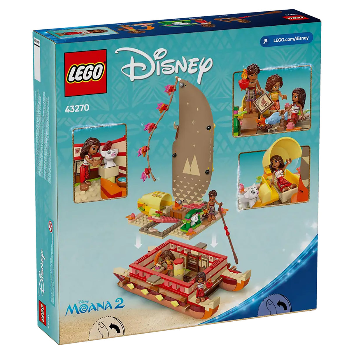 LEGO Disney Princess Moana's Adventure Canoe 43270