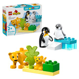 LEGO DUPLO Town Wild Animal Families Penguins & Lions 10442