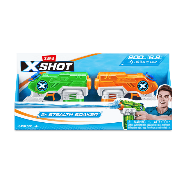 X-Shot Double Shot Water Blaster - 2 per Pack