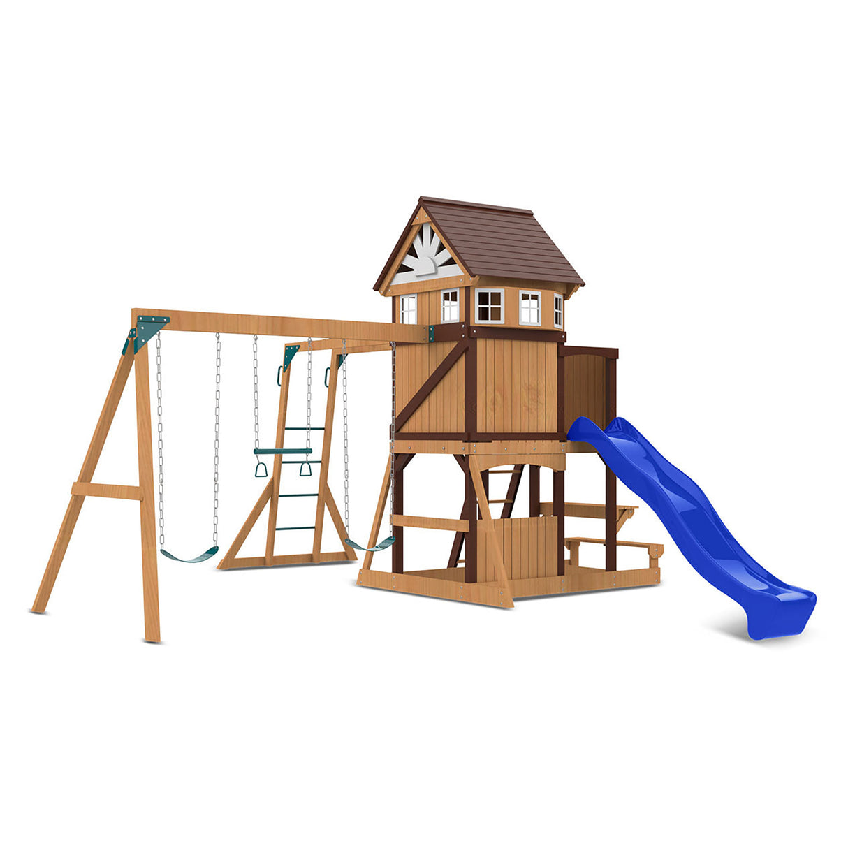 Lifespan Kids Meer Brook Play Centre Set with 2.2m Blue Slide