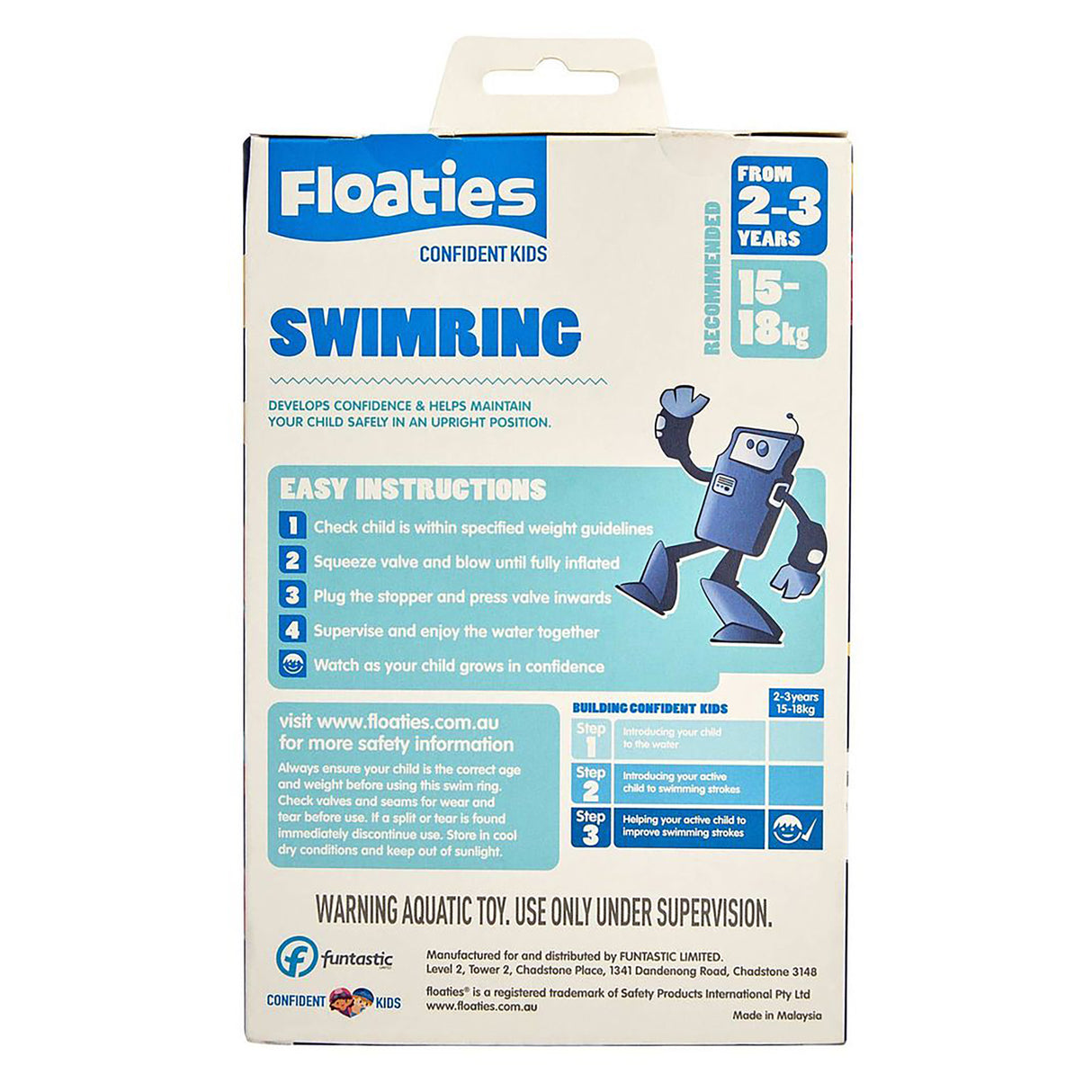 Floaties Swim Ring, Blue (Small)