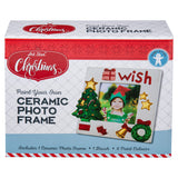 Art Star Christmas Paint Your Own Ceramic Photo Frame Kit