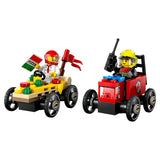 LEGO City Pizza vs. Fire Truck Race Car 60458