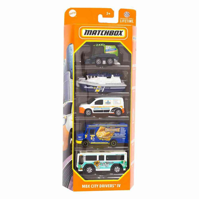 Matchbox 5-Pack Matchbox City Drivers IV