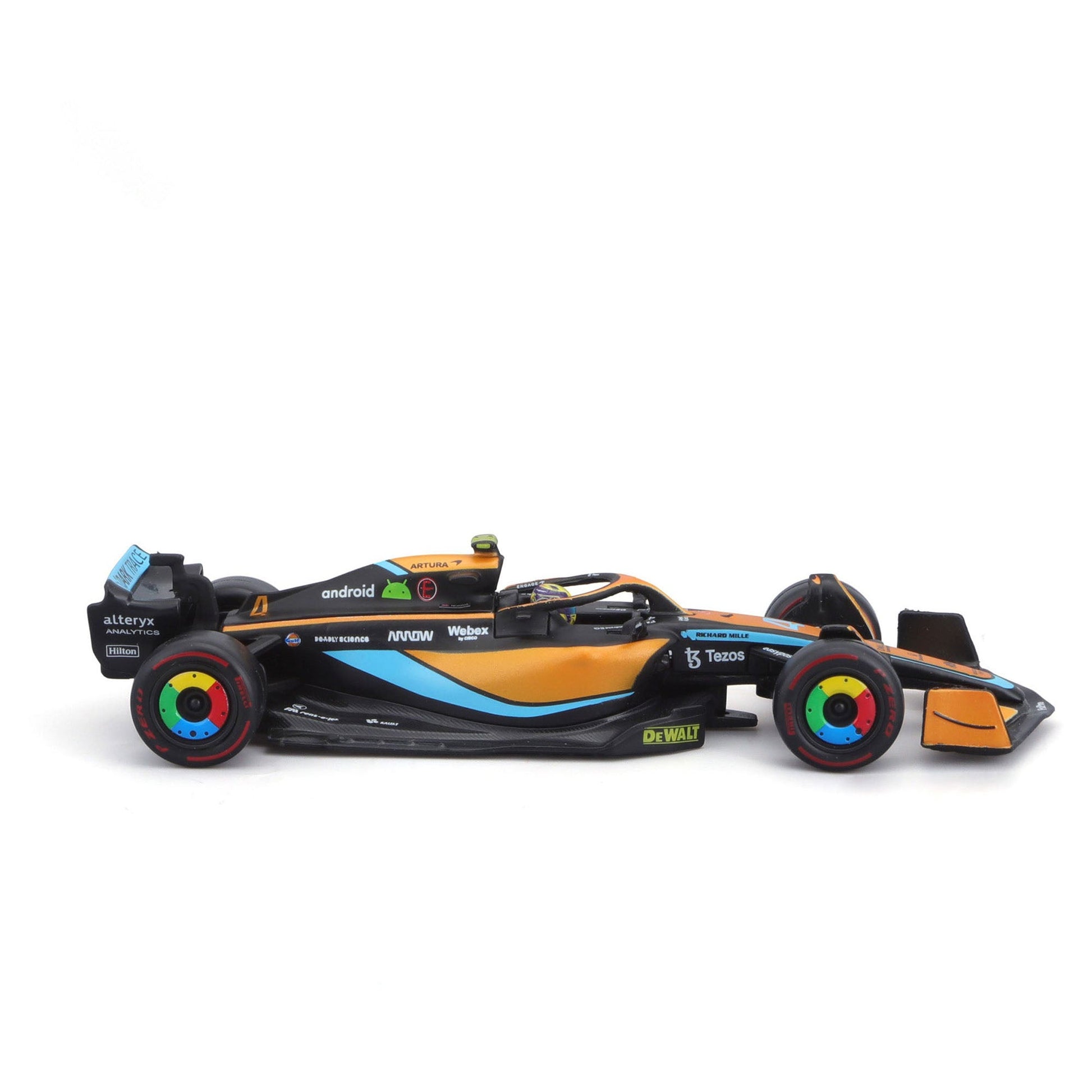 Bburago 1:43 2022 F-1 McLaren MCL 36 #4 Norris with Driver