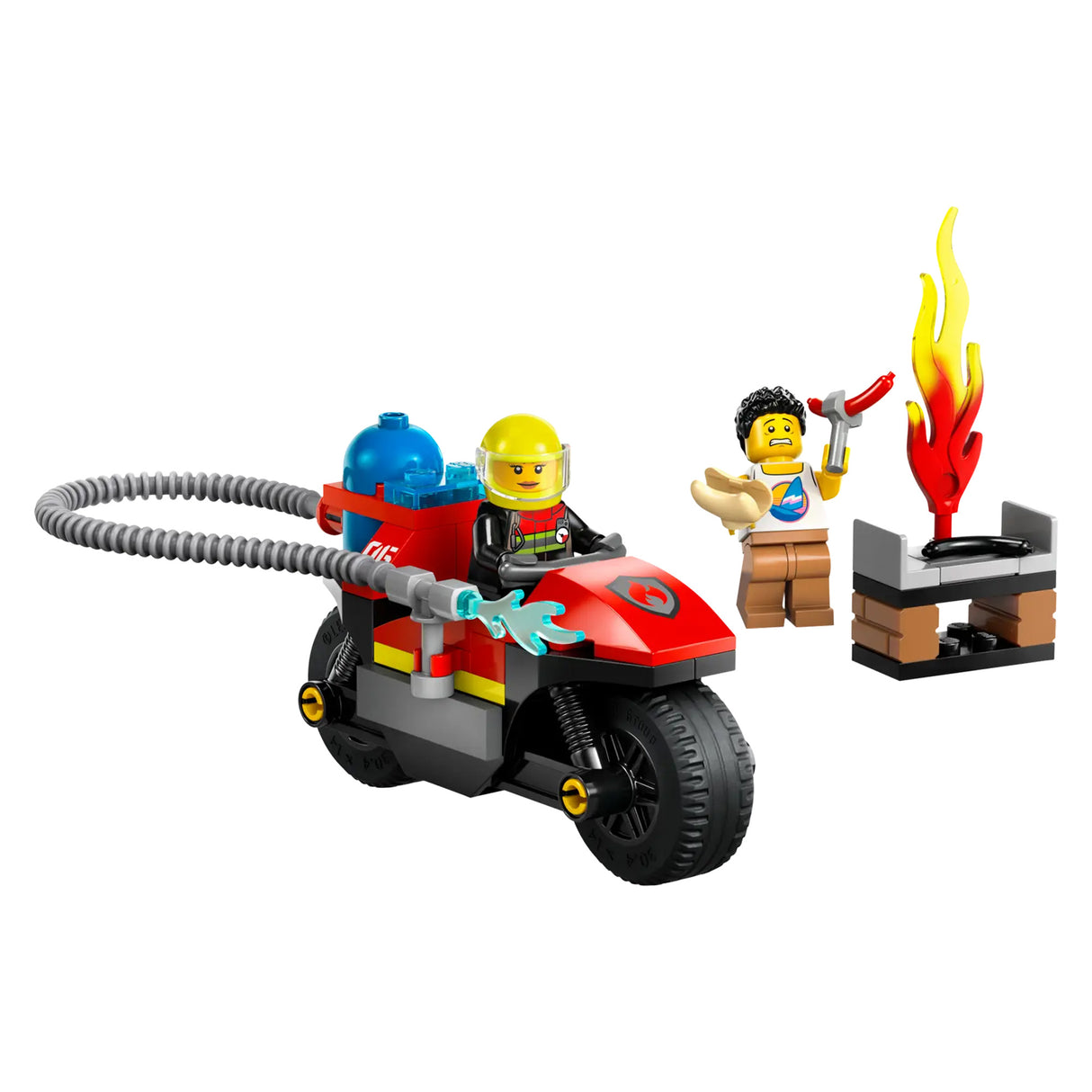 LEGO City Fire Rescue Motorcycle 60410, (57-pieces)
