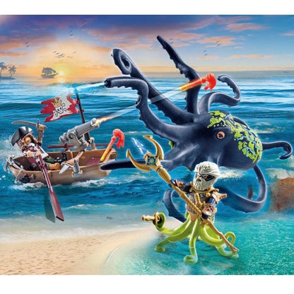 Playmobil Battle Against The Giant Octopus