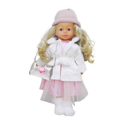 Bambolina 46cm Speaking Girlz Doll with White Coat