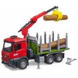 Bruder Mercedes Arocs Timber Truck with Loading Crane