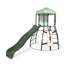 Plum Metal Outdoor Climbing Dome frame for Kids with Slide Green