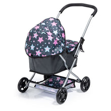 Bayer Go Small Pram with Stars Navy Grey