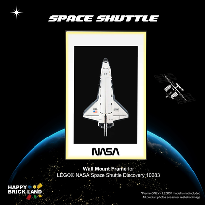 Decorative Wall Mount Frame For LEGO® 10283 Nasa Space Shuttle(without LED)