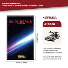 Decorative Wall Mount Frame For LEGO® 10300 Back to the Future Time Machine(Without LED)-Style A