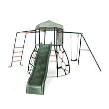 Plum Metal Outdoor Climbing Dome with Slide, Monkey Bars & Swing Arm
