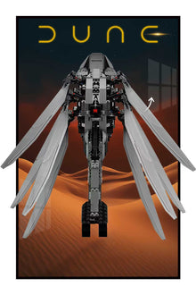 Decorative Wall Mount Frame For LEGO® 10327 Dune Atreides Royal Ornithopter(Without LED)-Style B