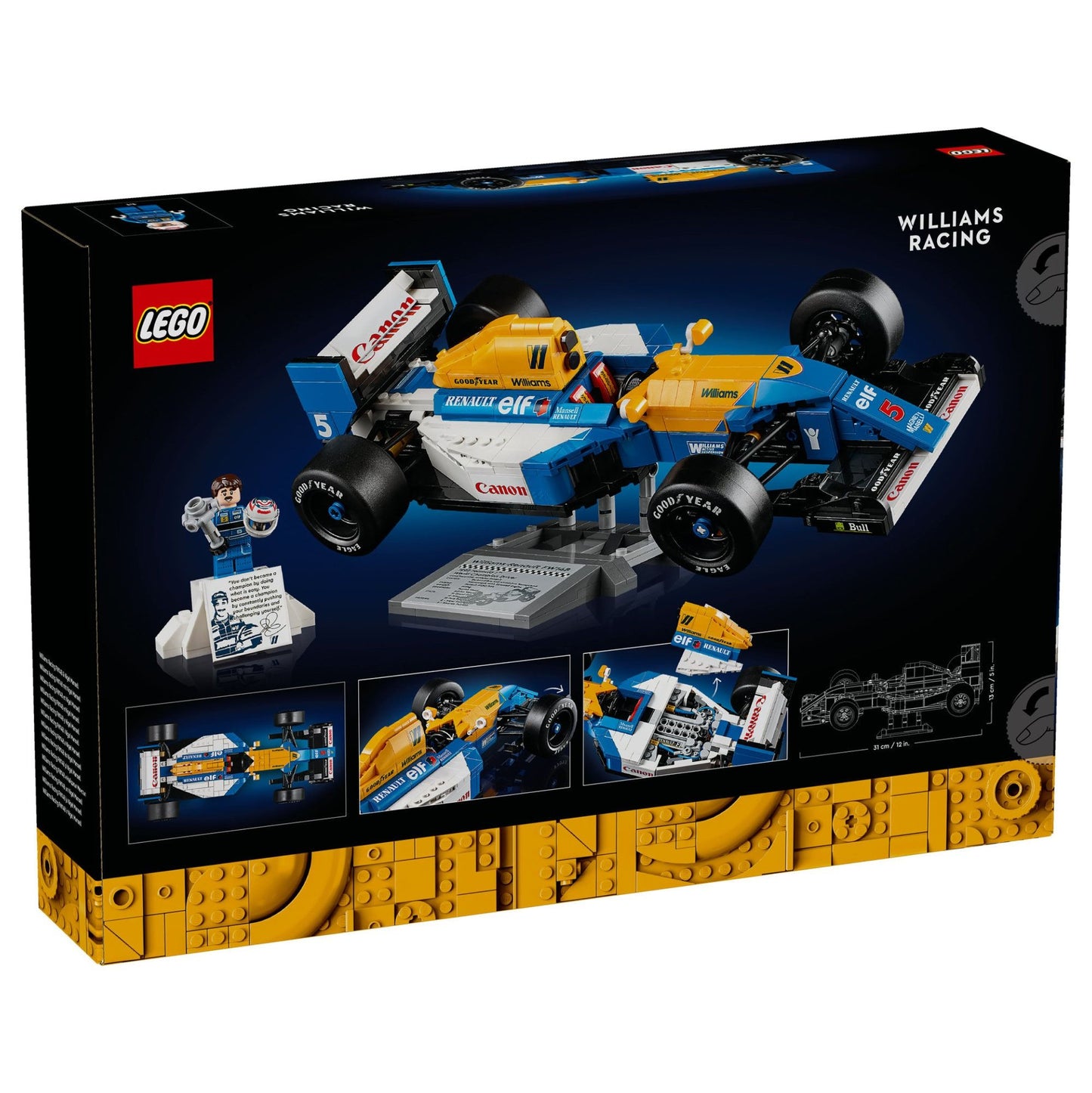 LEGO Icons Williams Racing FW148 & Nigel Mansell 10353