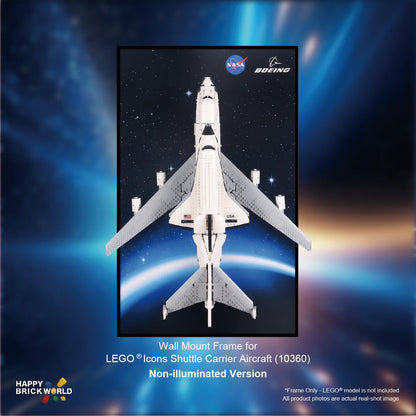 Decorative Wall Mount Frame For LEGO® 10360 Shuttle Carrier Aircraft(With LED)-Style A