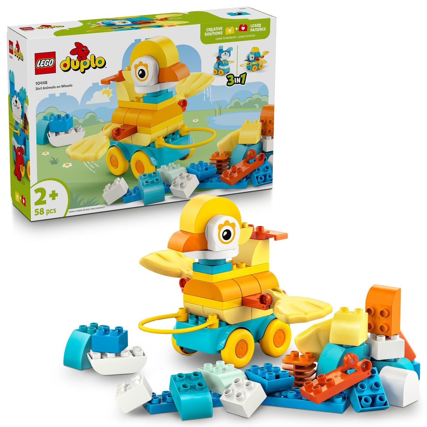 LEGO Duplo 3in1 Animals on Wheels 10448