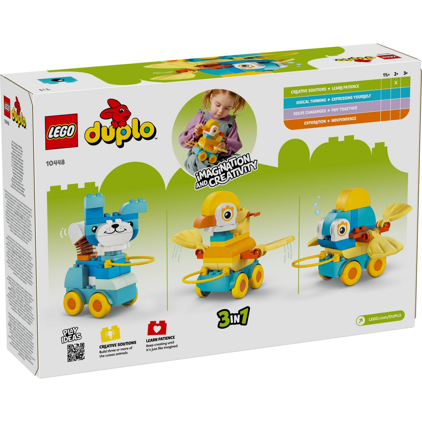 LEGO Duplo 3in1 Animals on Wheels 10448