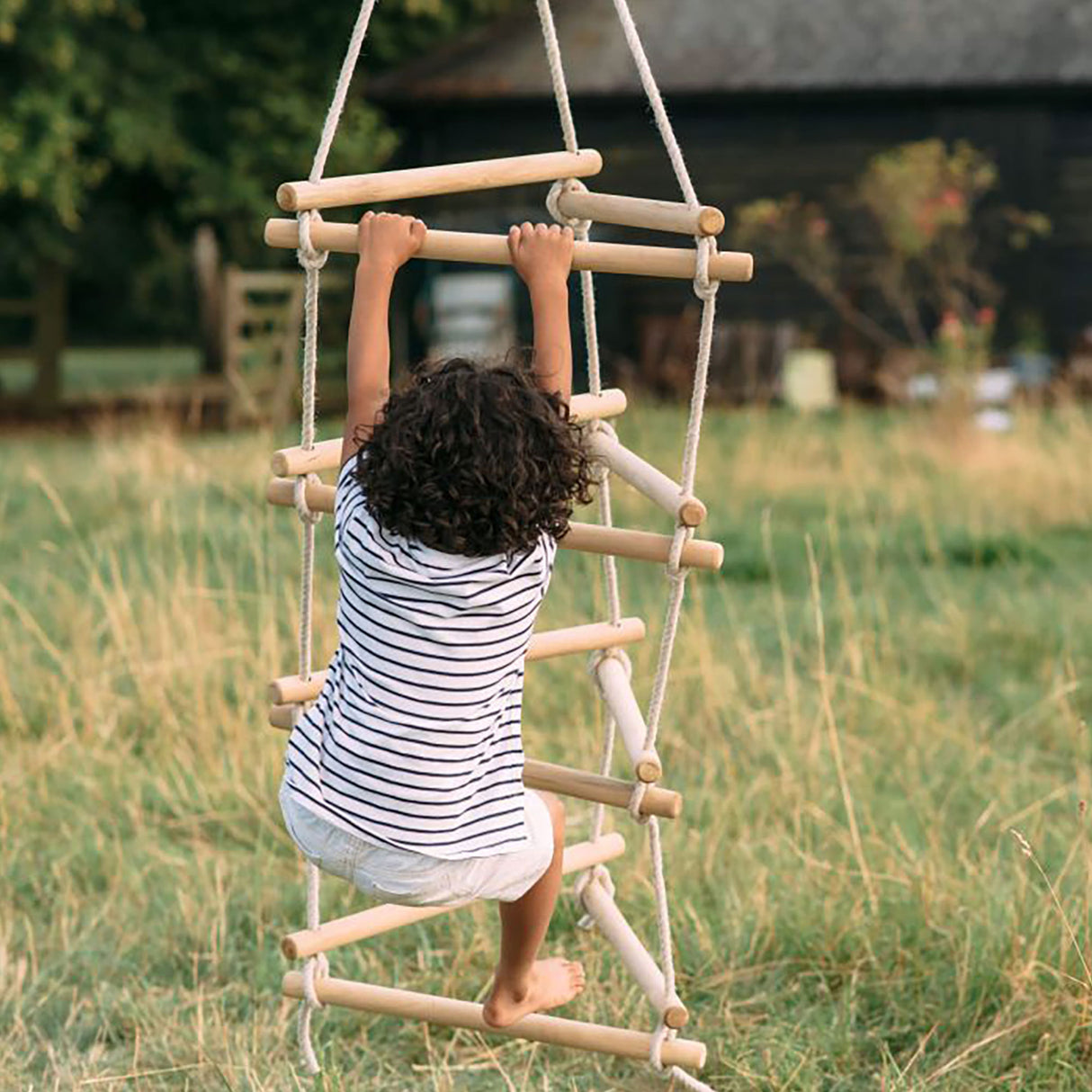 Plum 3 Side Rope Ladder with Teal Hanger