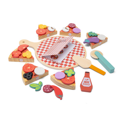 New Classic Toys Pizza Play Food Set