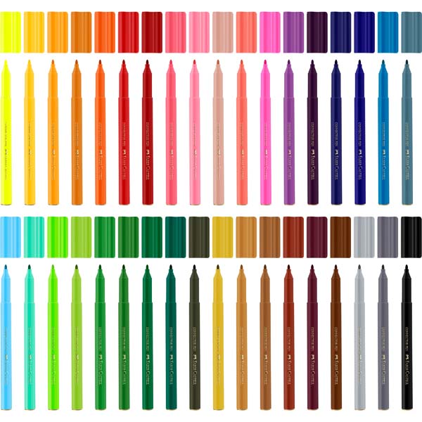 Faber-Castell Connector Pen Colour Markers Pack of 36