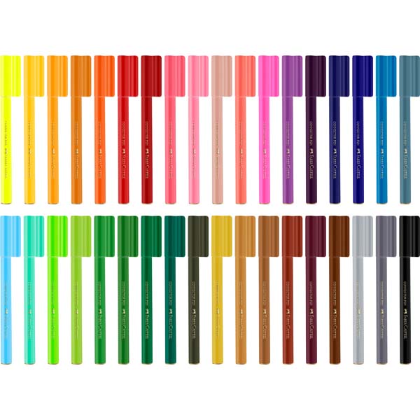 Faber-Castell Connector Pen Colour Markers Pack of 36
