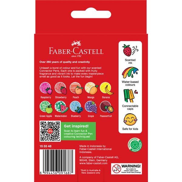 Faber-Castelll Connector Pen Scented Markers Pack of 10