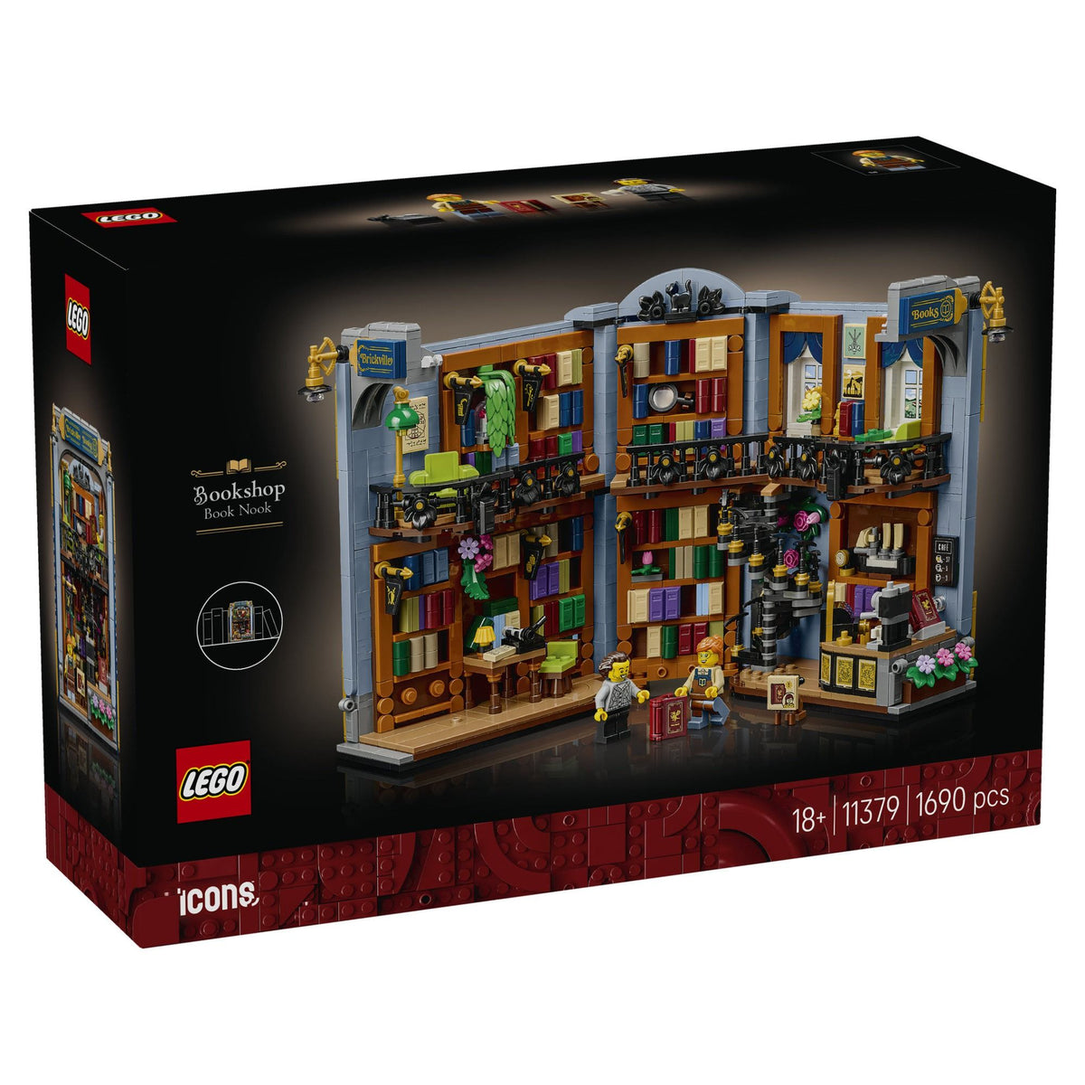 LEGO Icons Bookshop Book Nook 11379