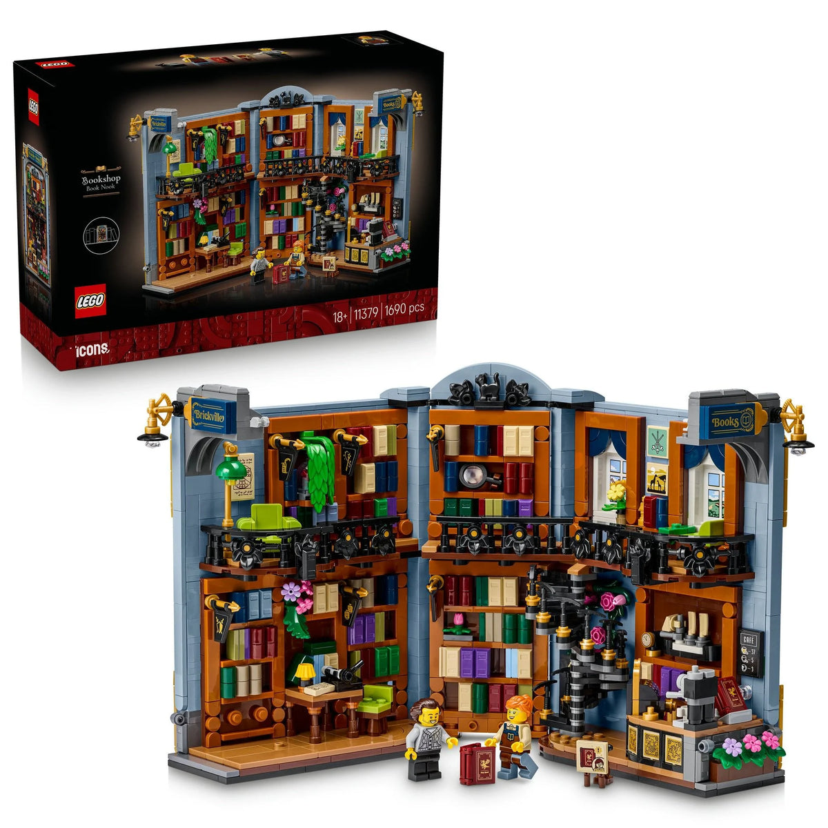 LEGO Icons Bookshop Book Nook 11379