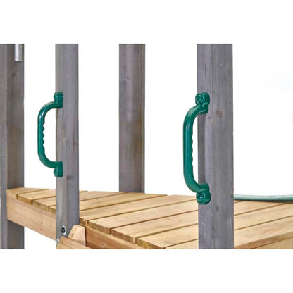 Plum Barbary Wooden Climbing Frame with Height adjustable seats and shade