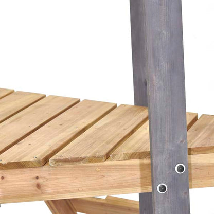 Plum Barbary Wooden Climbing Frame with Height adjustable seats and shade