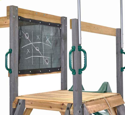 Plum Siamang Wooden Outdoor Playset Swing, Slide & Climbing Frame for Backyard Fun