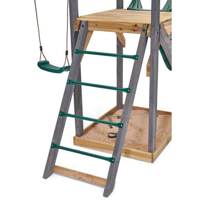 Plum Siamang Wooden Outdoor Playset Swing, Slide & Climbing Frame for Backyard Fun