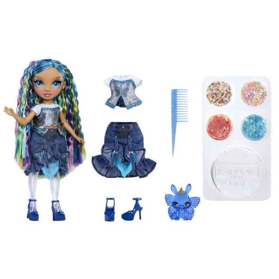 Rainbow High Rainbow Shimmers with Slime Fashion Doll Skyler blue