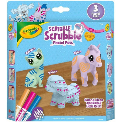 Crayola Scribble Scrubbie 3pc Pastel Pets