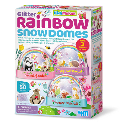 4M KidzMaker Mini Glitter Rainbow Water Domes