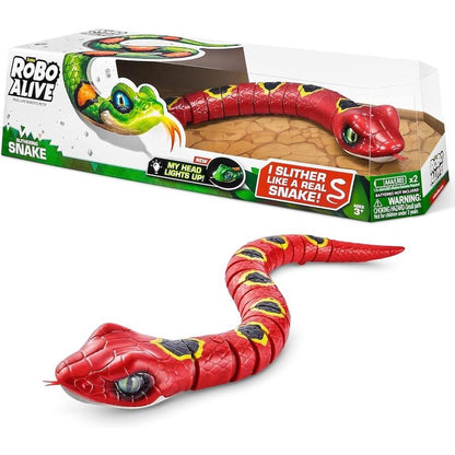 Robo Alive Robotic Light-Up Snake Red