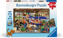 Ravensburger Planes & Trains  Repairs 2x24 piece Puzzle