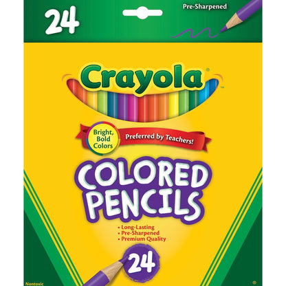 Crayola Full Size Coloured Pencils 24 Pack
