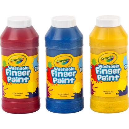Crayola Washable Fingerpaints 3 Colours