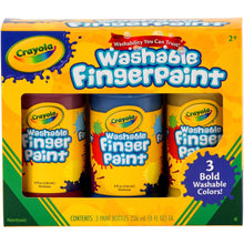 Crayola Washable Fingerpaints 3 Colours