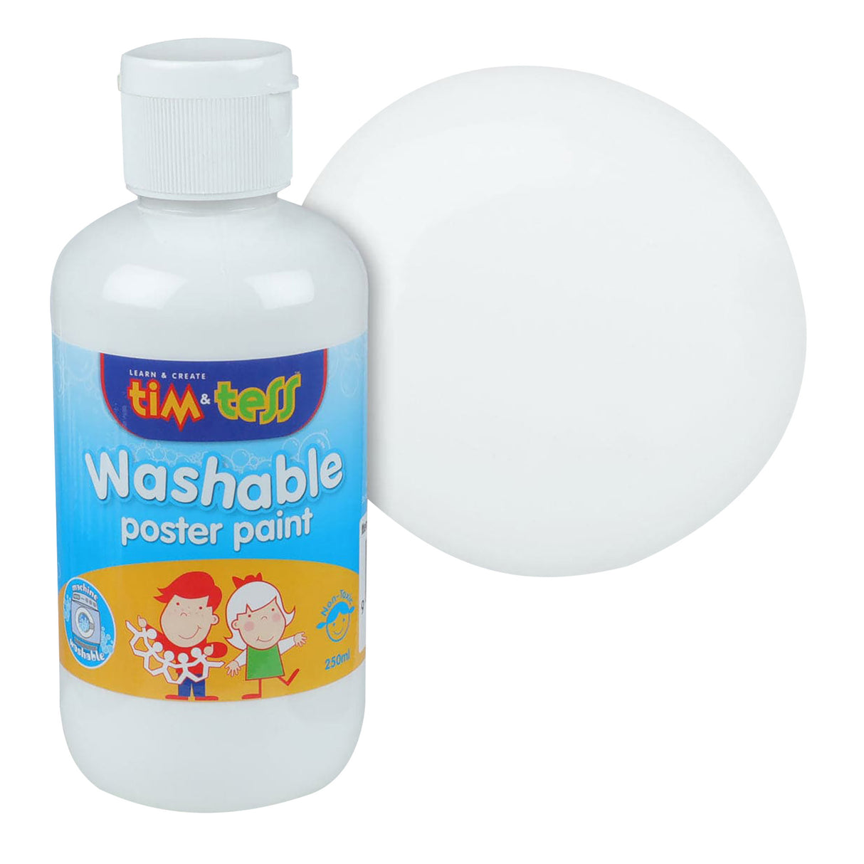 Tim & Tess Children's Washable Poster Paint White 250ml