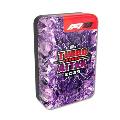 F1 Turbo Attax 2025 Mega Tin Lightning Lid Tins