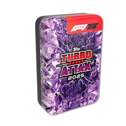 F1 Turbo Attax 2025 Mega Tin Lightning Lid Tins